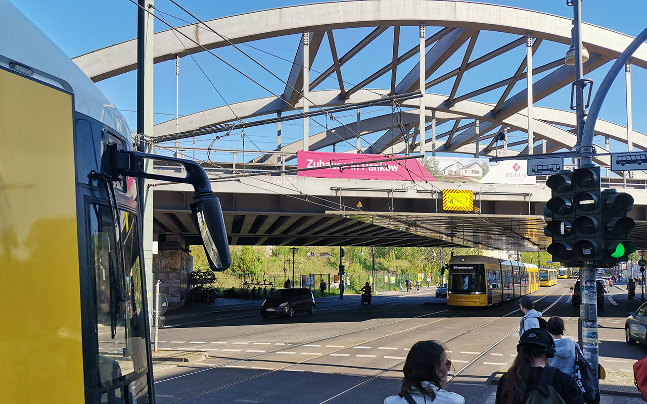 Berlin: Straßenbahn-Streckenerweiterung Pasedagplatz - Bahnhof Pankow
